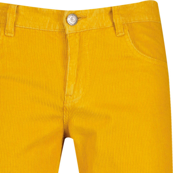 Madcap England Killer Retro 1970s Indie Cord Flares in Gold