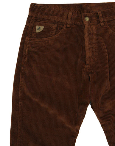 lois new dallas retro mod jumbo cord trousers tan