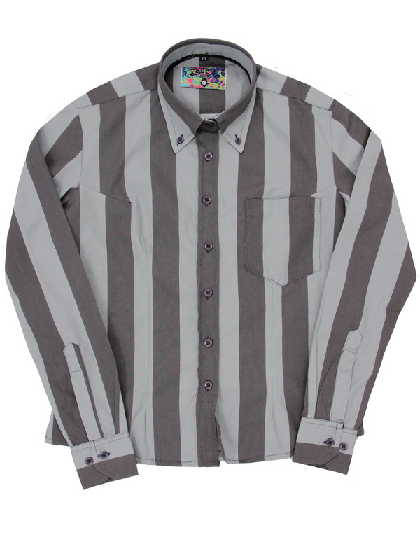 madcap england sunflower womens stripe shirt grey