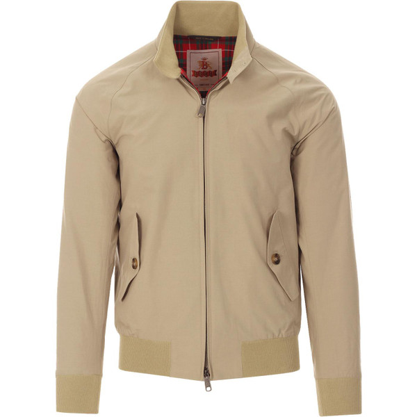 Baracuta G9 Mens Mod Harrington Jacket in Natural