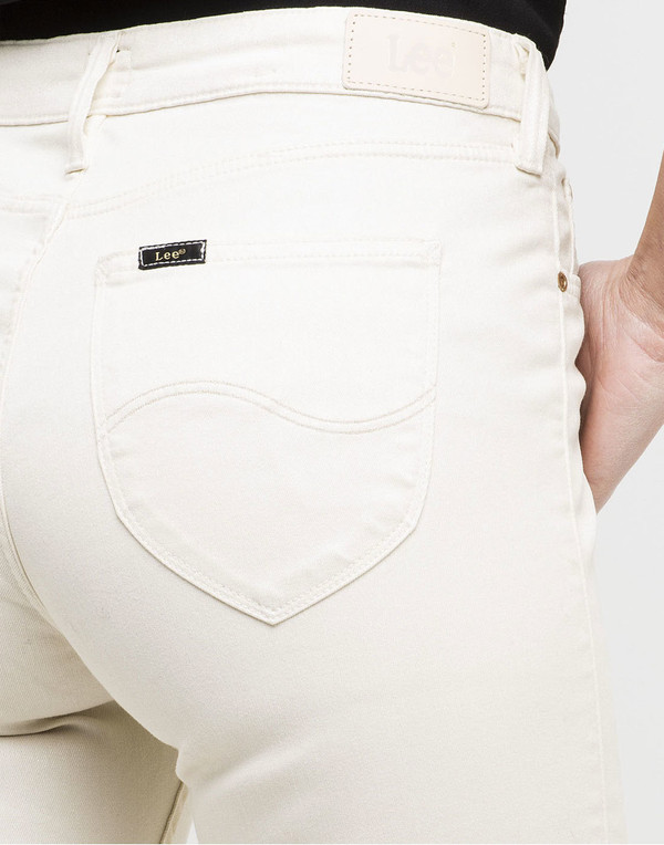 lee jodee retro 1970s super skinny jeans ecru