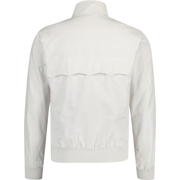 Back of Baracuta G9 Mod 60s Men's Made in England Harrington Jacket in Mist Grey