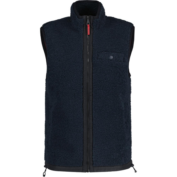 farah vintage mens baresi fleece zip gilet true navy