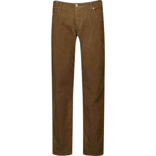 Lois Sierra Men's Retro 80s Casuals Needle Cord Trousers in Brown