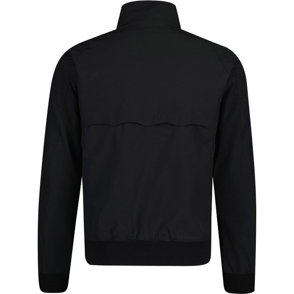 Back of Baracuta G9 Original Mens Retro Mod Harrington Jacket in Black