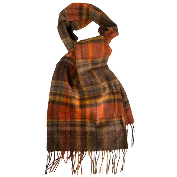 Failsworth Retro Lambswool Scarf and Glove Boxed Set in Ginger and Chocolate