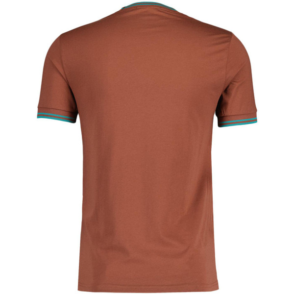 Fred Perry M1588 Mod Twin Tipped T-shirt in Whiskey Brown M1588 S54 Fred Perry M1588 Mod Twin Tipped T-shirt in Whiskey Brown M1588 S54