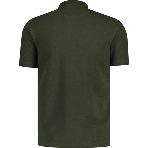 farah vintage mens forster textured panel polo tshirt evergreen