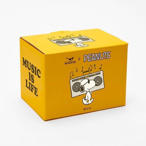 Magpie x Peanuts Snoopy Music Is Life Retro Mug in Box