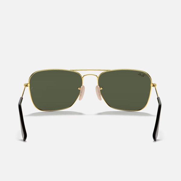 Ray-Ban Caravan Mod Sunglasses 0RB3136 181 Green Lens on Arista Gold