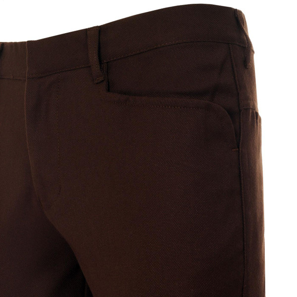 madcap england logan slim hopsack trousers brown
