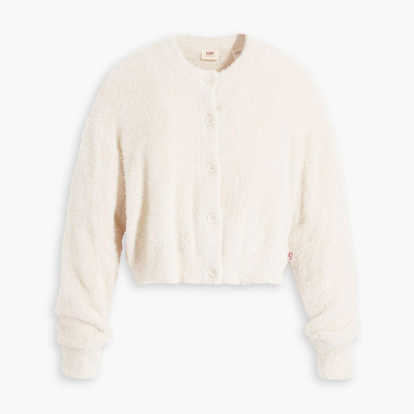 Levi's Retro Cat Cardigan in Egret A32350022