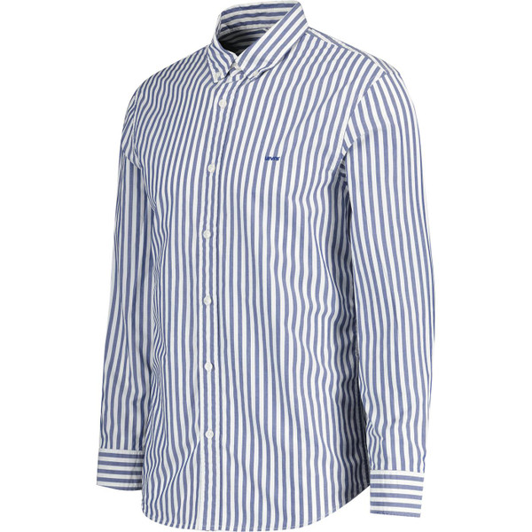 levis mens dean button down vertical stripe long sleeve shirt blue white levis mens dean button down vertical stripe long sleeve shirt blue white