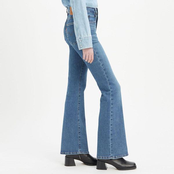 Levi's 726 High Rise Retro 1970s Flare Jeans in Blue Wave Mid A34100026