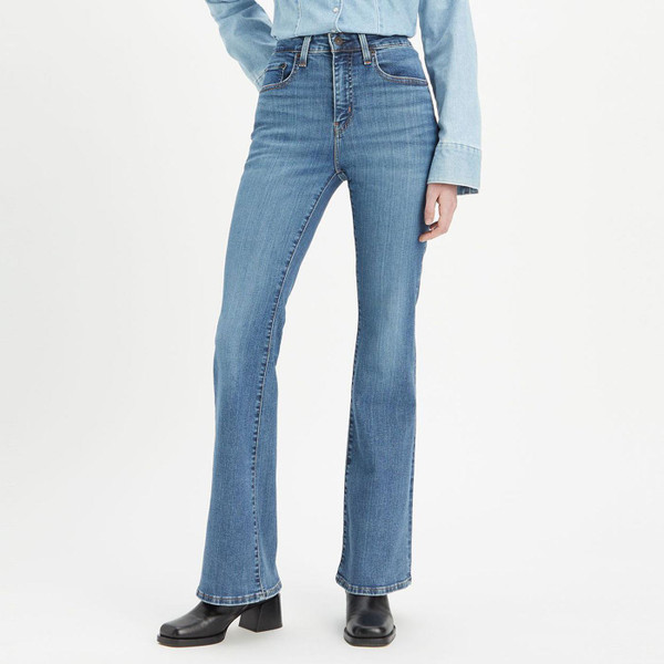 Levi's 726 High Rise Retro 70s Flare Jeans in Blue Wave Mid A34100026