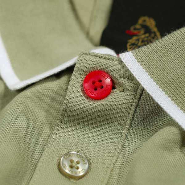 Luke Meadtastic Mod Tipped Polo Shirt in Fig M621450