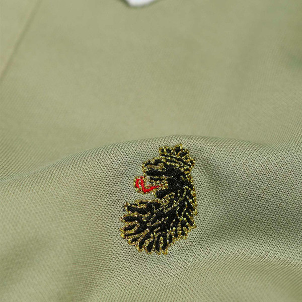 Luke Meadtastic Retro Mod Tipped Polo Shirt in Fig M621450