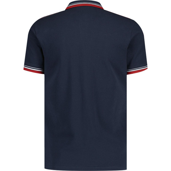 pretty green mens eclipse paisley pattern shoulder tape pique polo tshirt navy