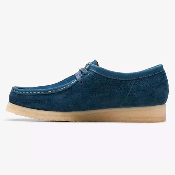 Clarks Originals Retro Wallabee in Navy Teal Suede 26175709 