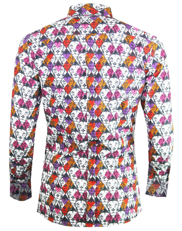 madcap england retro mod womens lion print shirt
