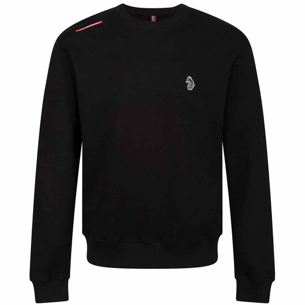 Luke Performance Mass Retro Relaxed Fit Sweatshirt in Black M710360