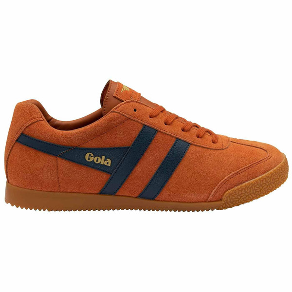 Gola Classics Harrier Suede Retro 90s Trainers in Moody Orange CMA192UE Gola Classics Harrier Suede Retro 90s Trainers in Moody Orange CMA192UE
