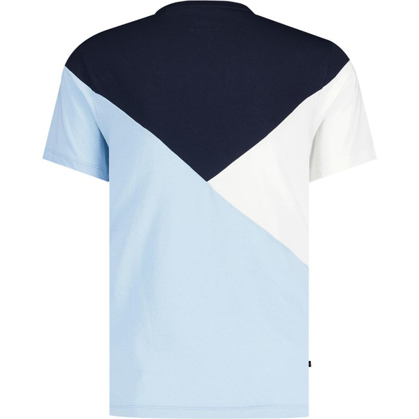 Luke St Lucia Retro 1990s Colour Block Relaxed Fit T-shirt in Dark Navy M760158