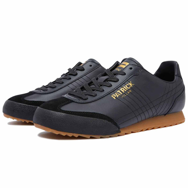 Patrick Villan Leather Trainers in Black K9F00002