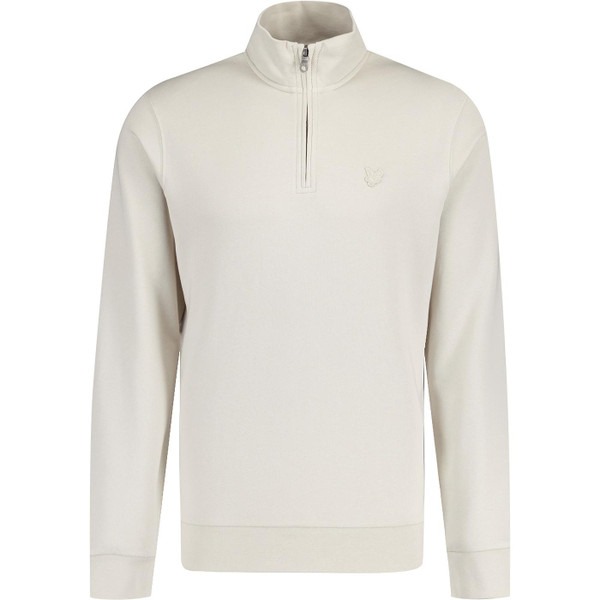 lyle and scott mens tonal eagle applique loopback zip neck sweatshirt cove