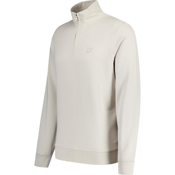 lyle and scott mens tonal eagle applique loopback zip neck sweatshirt cove