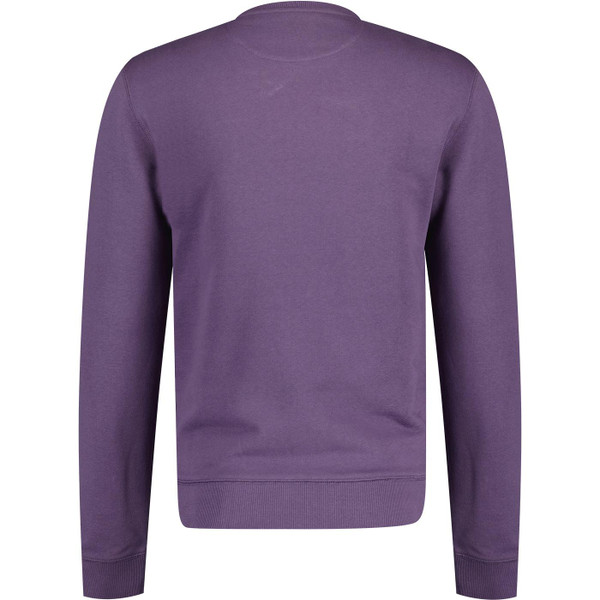 farah vintage mens tim crew neck plain coloured cotton sweatshirt slate purple