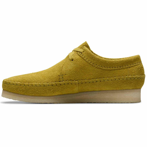 Clarks Originals Weaver Mod Moccasin Shoes in Olive Suede 26176526