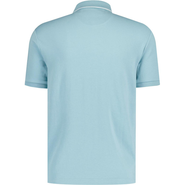 original penguin mens jacquard basket weave polo tshirt tourmaline green