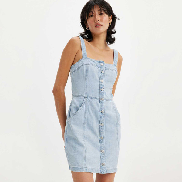 Drea Levi's Lightweight Denim Dress in Cool Pool 2 A75730001