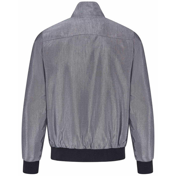 Merc Binney Made in England Mod Tonic Harrington Jacket in Silver