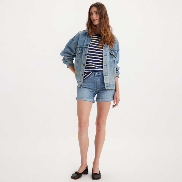 Levi's 501 Women's 1970s Indie Rolled Denim Shorts in Must Be Mine 299610035