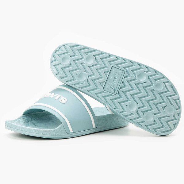 Levi's June Retro 3D Vacation Sliders in Light Turquoise D75360007