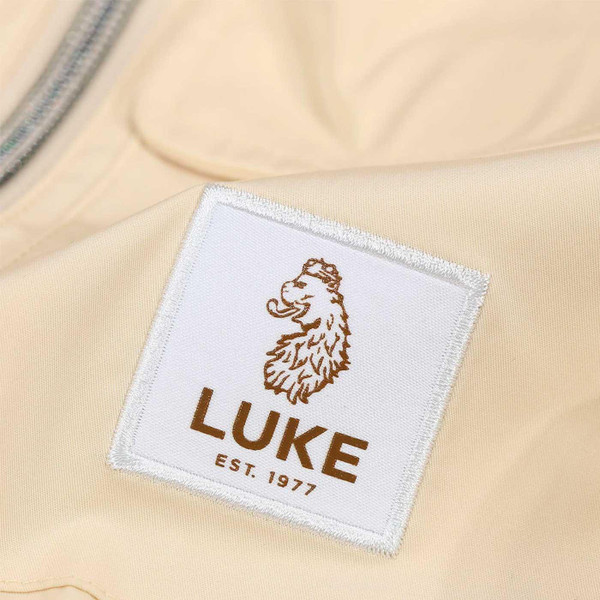 Luke Vietnam Men's Retro Zip Thru Technical Jacket in Ecru M730750