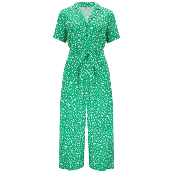 Sugarhill Brighton Scatter Print Pandora Jumpsuit in Green JS0179