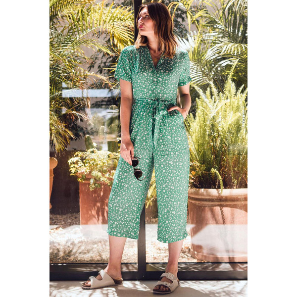 Sugarhill Brighton Scatter Print Pandora Jumpsuit in Green JS0179