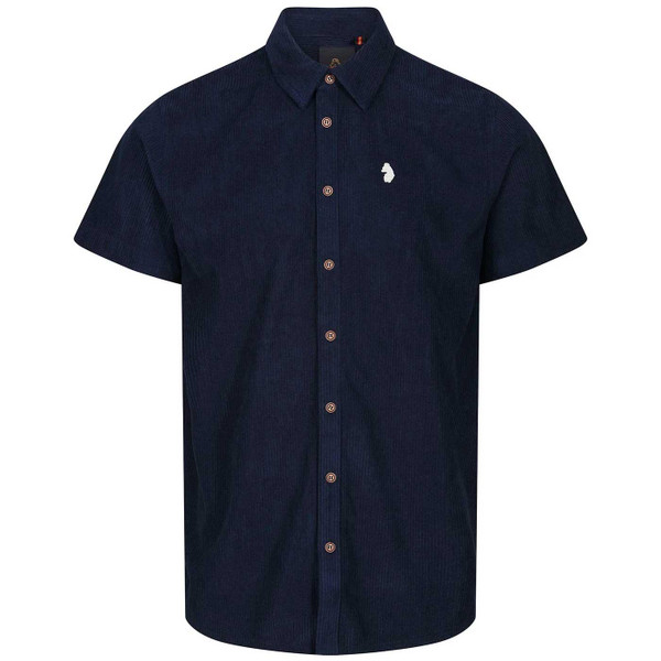 Luke Caicos Island Short Sleeve Shirt in Dark Navy M760851