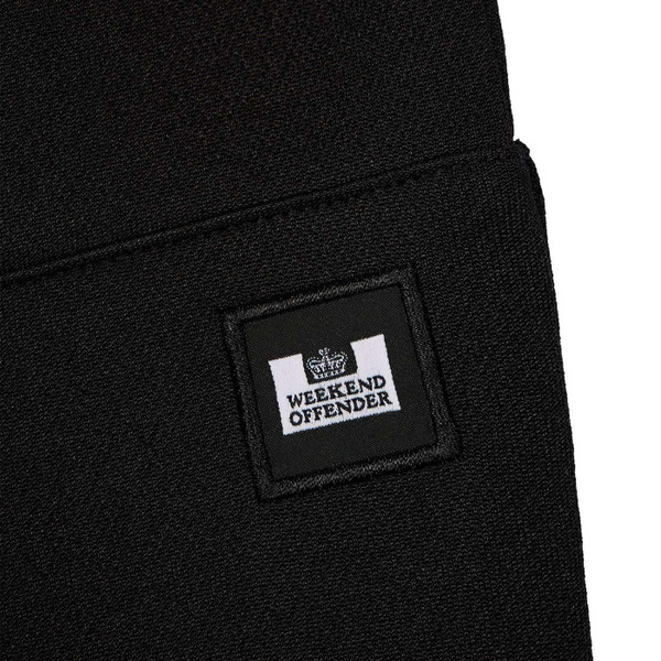 Weekend Offender El Nido Retro Bungee Track Shorts in Black TTSTSS2404