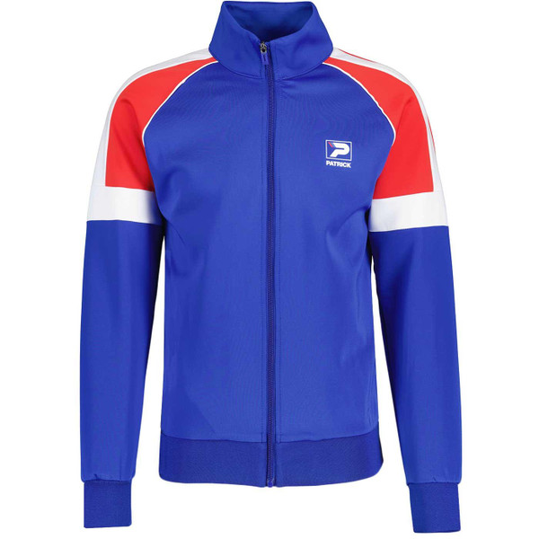 Mick 70s Sports Colour Block Track Top in Blue by Patrick