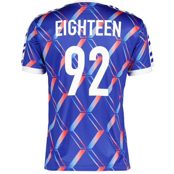 Zico Retro 1980s Football Shirt in Blue by Patrick 