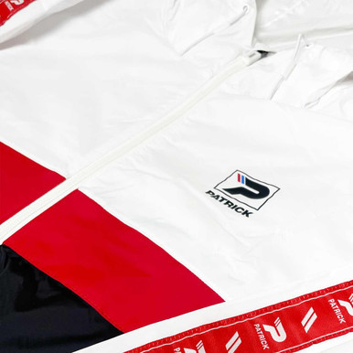 Carolus Colour Panel Casuals Windbreaker Jacket in White by Patrick