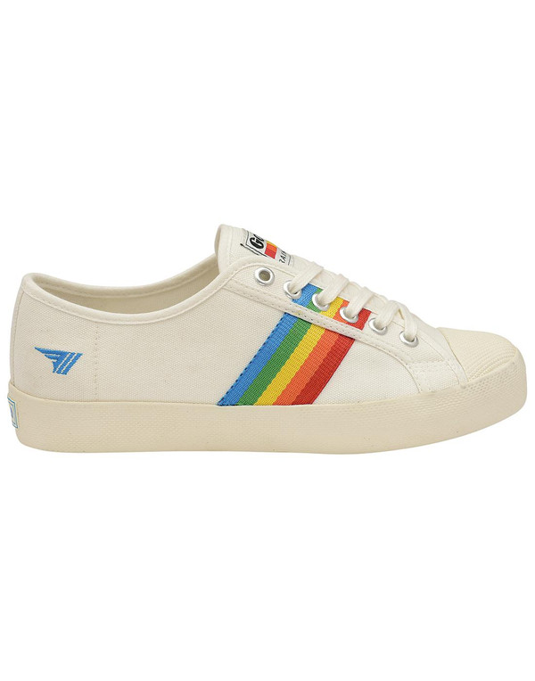 Gola Coaster Rainbow Womens Retro 70s Trainers Off