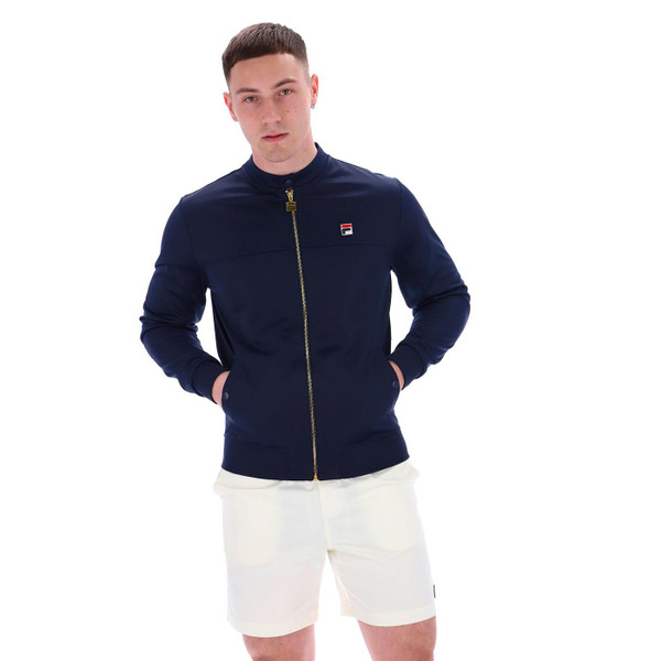 Fila Vintage Men's Terrence Tricot Track Jacket in Navy SS25MH011 410 