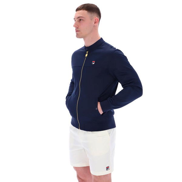Fila Vintage Men's Terrence Tricot Track Jacket in Navy SS25MH011 410 