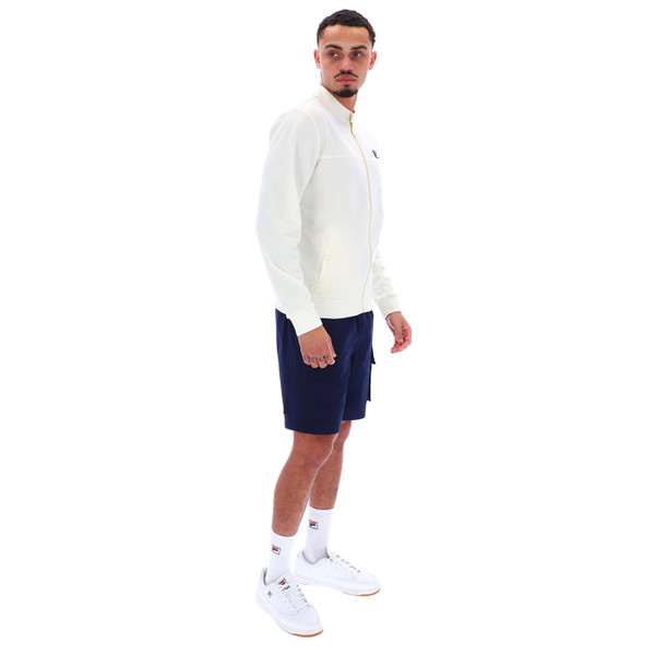 Fila Vintage Men's Terrence Tricot Track Top in Gardenia White SS25MH011 130 