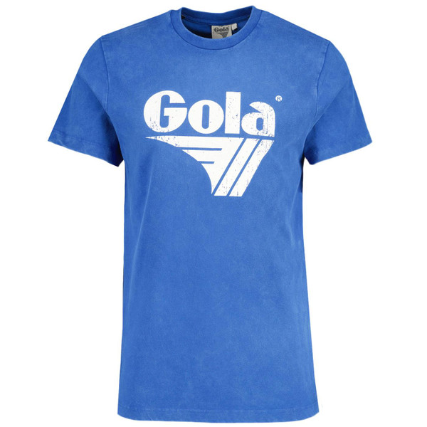 Gola Classics Vintage Logo Print Washed T-shirt in Blue